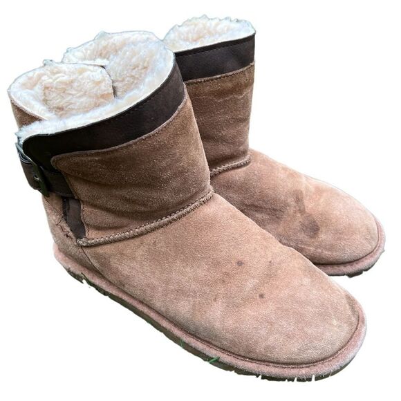 BEARPAW wool lined boots Tan suede Size
8 women's - Picture 13 of 16